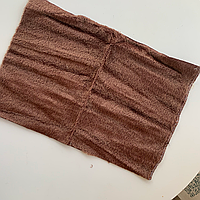 Тедді хутро. Мохер-щітка, ворс короткий, 3 мм. Коричневий мідний, шоколадна основа. Німеччина.