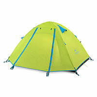 Двомісний намет Naturehike P-Series NH18Z022-P, 210T/65D, світлий салатний