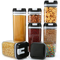 Набор контейнеров 7 шт для сыпучих Food storage container / Комплект кухонных хранилищ