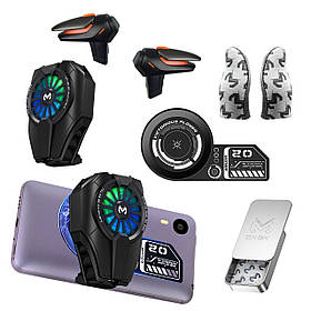 Ігровий комплект MEMO для телефону: пластина VC01, кулер Пельтьє DL06, напальчники FS02 тригери R15 REX