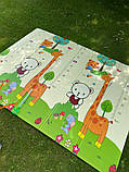 Дитячий складаний розвиваючий термокилимок "Ведмедик на велосипеді | Ростомір" 200х180х1см (248) SW-00000166, фото 2