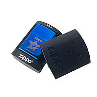 Зажигалка бензиновая Zippo ZP-304 кремниевый поджог металл синий