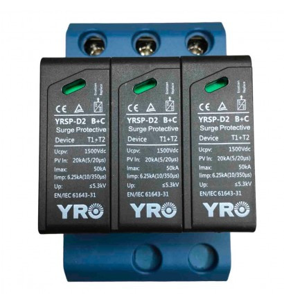Обмежувач перенапруги YRO-YRSP-D2 1500VDC/3P