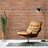 Декоративна 3D панель під рудий Катеринославський цегла, самоклейка 700х770х5мм (044) SW-00000037, фото 5