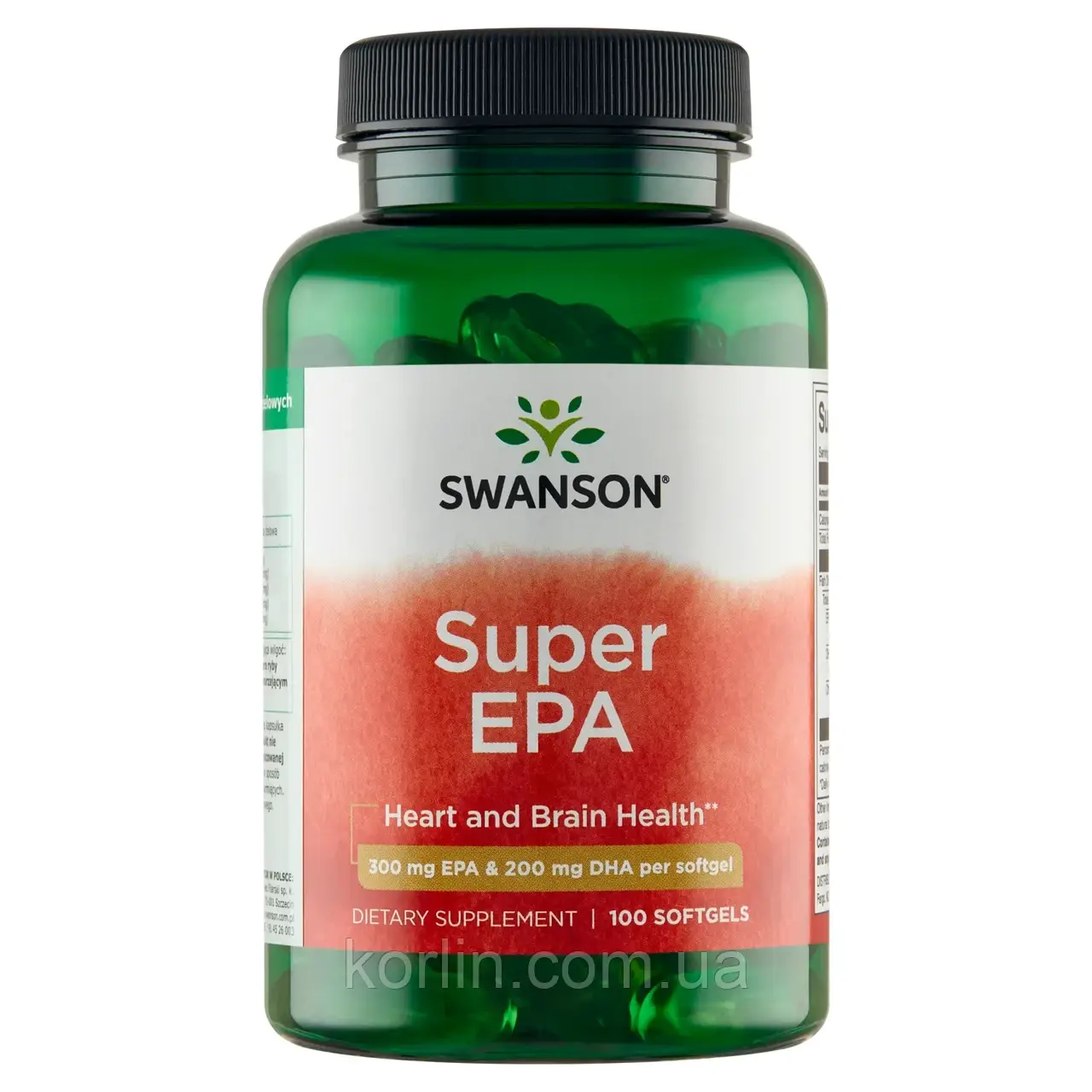 Омега 3 Omega 3 100 кап Swanson Super EPA США Доставка з ЄС