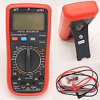 Автоматический мультиметр цифровой с дисплеем и подсветкой, DT UT 61 / Электрический тестер напряжения