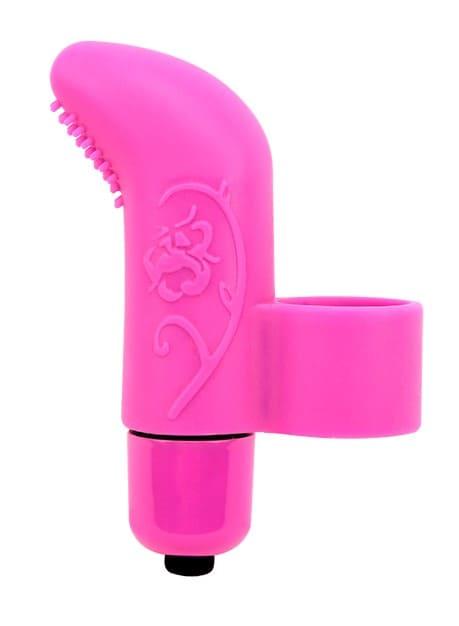 Вібратор на палець із рельєфом Chisa, рожевий, 7.4 х 4.1 см, фото 1