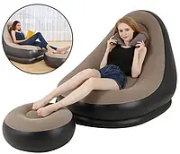 Надувное кресло с пуфиком Air Sofa (81001)