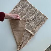 Тедди мех. Мохер прорідженний. Колір  рожевий беж, основа світлий беж. Германия.