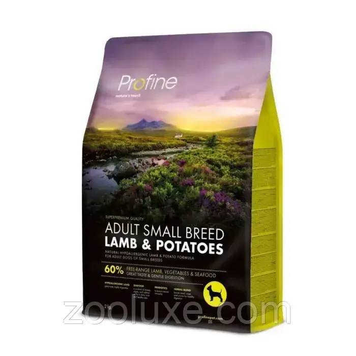Profine Adult Small Breed Lamb & Potatoes 2 кг / Пропакт Едалт Смол Бріл Ягня корм для собак