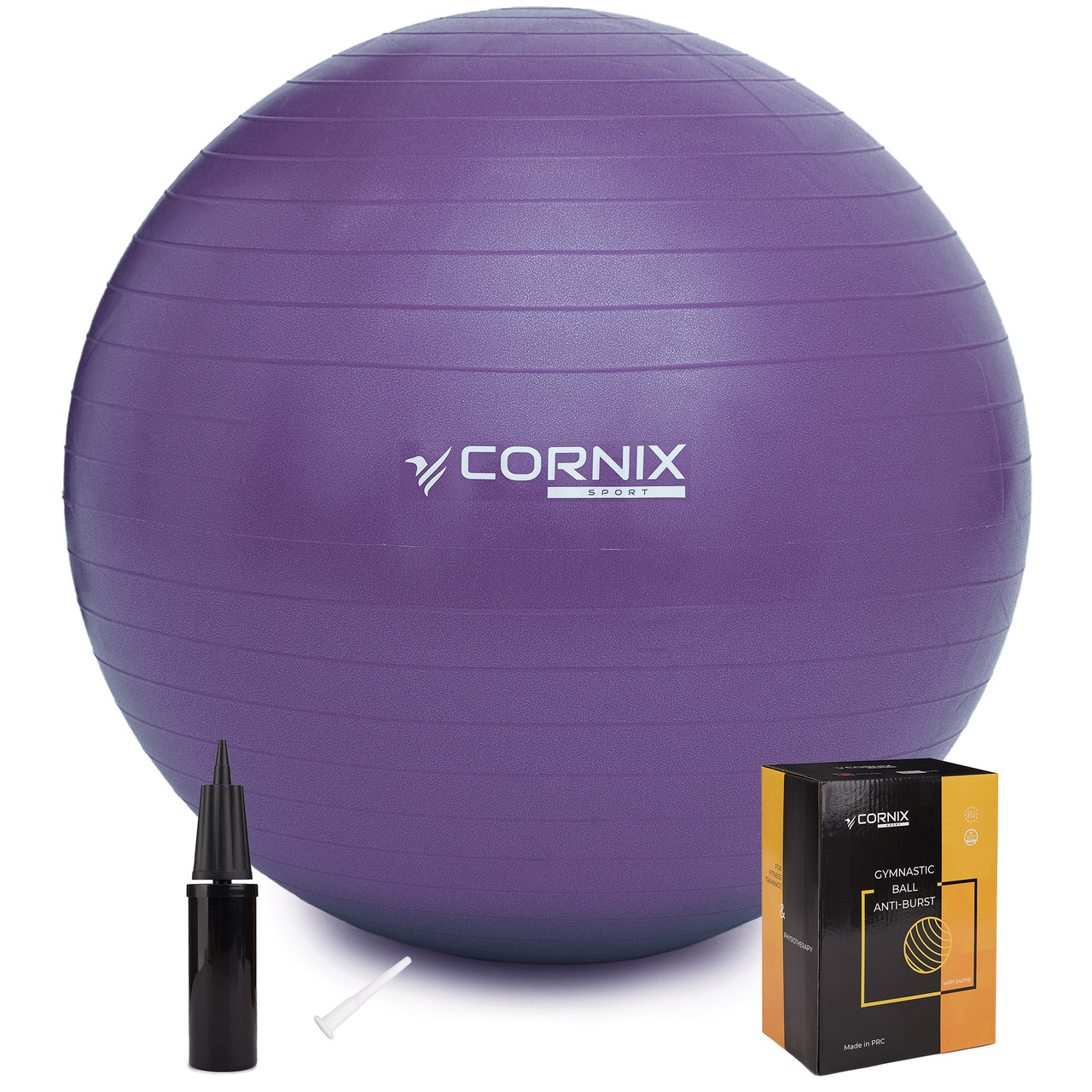 М'яч для фітнесу (фітбол) Cornix 85 см Anti-Burst XR-0250 Violet