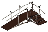 Лестница для восстановления навыков ходьбы с наклонной рампою (угловая) МТВ-033