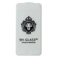 Захисне скло Lion Apple iPhone 6 Full Glue Lion (0.3 мм, 2.5D) white