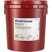 Смазка для подшипников Mobil Mobilux EP 2 пластичная литиевая коричневая 18 кг (143992)