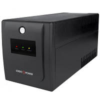 ИБП LogicPower U850VA-P 510W, 2 розетки, 5 ступ. AVR, 7.5Ач12В. черный пластиковый корпус (U850VA-P) (код