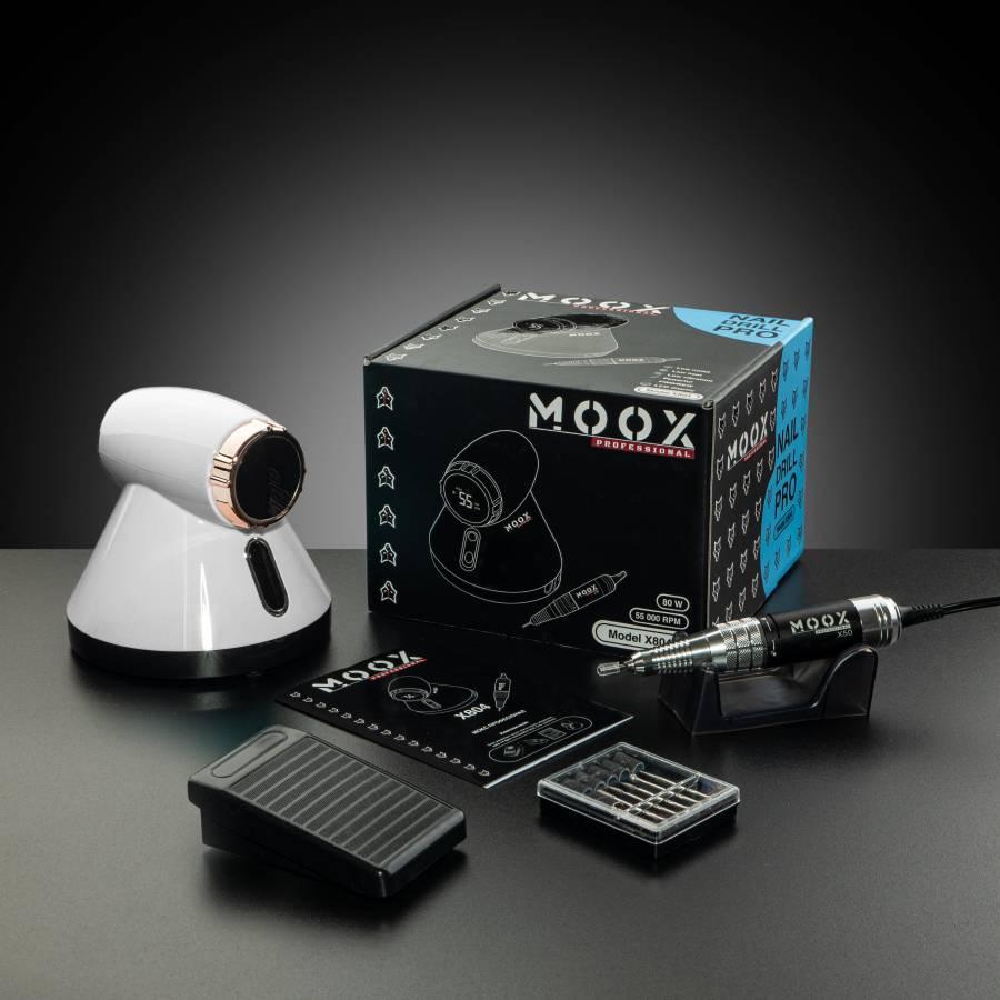 Фрезер для манікюру та педикюру Moox X804, 55 000 об/хв (білий)