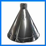 Зонт-витяжка круглий Ø 750 мм нержавіючий товщиною 0.8 мм на круглий мангал у альтанку, фото 2