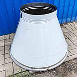 Зонт витяжний круглого перерізу Ø 1050 мм з нержавіючої сталі для круглого гриля конусна, фото 7