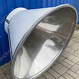 Зонт-витяжка круглий Ø 750 мм нержавіючий товщиною 0.8 мм на круглий мангал у альтанку, фото 8