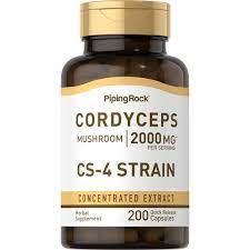 Cordyceps Mushroom 2000 mg Piping Rock, 200 капсул