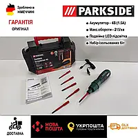 Аккумуляторная отвертка Parkside PASD 4, оригинальная электрическая отвертка парксайд