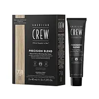 Мужская краска для седых волос "Система маскировки седины American Crew Precision Blend Shades 7-8