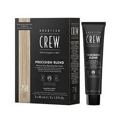Чоловіча фарба для сивого волосся "Система маскування сивини American Crew Precision Blend Shades 7-8