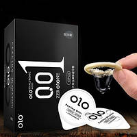 Ультратонкі презервативи OLO 0.01 Thin Smooth з гіалуроновою кислотою 10 шт.