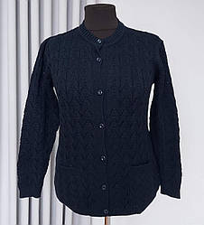 Жіноча кофта на гудзиках з кишенями (52/56 р)