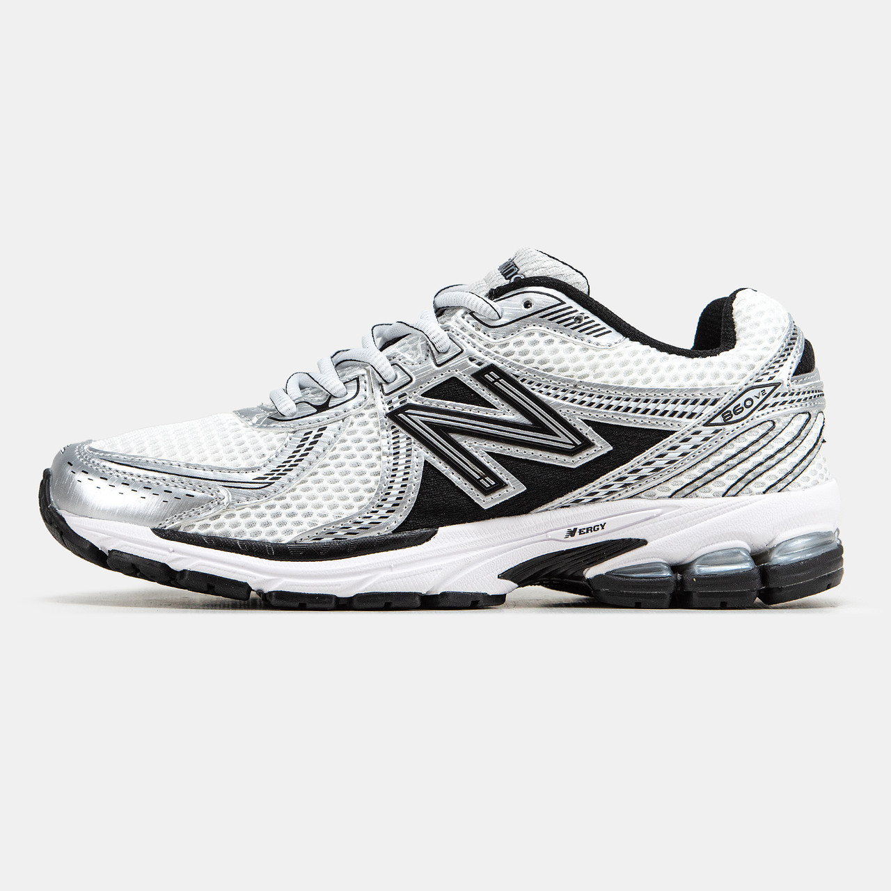 Кросівки New Balance 860 v2 White Black Silver / Нью Беланс 860 в2
