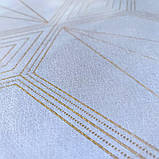 Самоклеюча плівка блакитна із золотом 0,45х10м SW-00001218, фото 2
