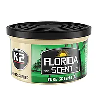 Ароматизатор для салону авто K2 Florida Scent "Чистий зелений чай" 42 г (V87ZHE)