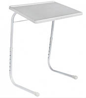 Раскладной стол трансформер для ноутбука с 6 уровнями высоты Table Mate II 52х40х53см Белый ! Полезный
