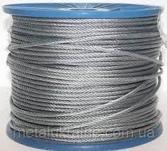 Трос оцинкований сталевий 6,2мм Гост 2688-80, фото 1
