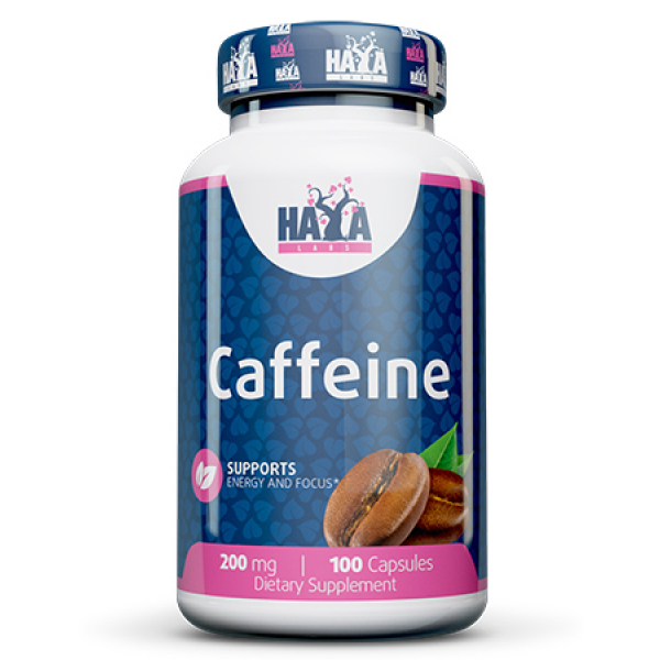 Кофеїн у капсулах Haya Labs CAFFEINE 200 мг 100 капсул