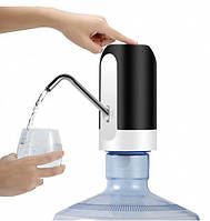 Электро Помпа для подачи воды на бутыль с аккумулятором Water Dispenser черный! Полезный