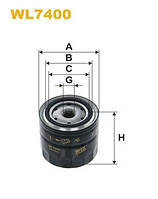 Масляный фильтр WIX FILTERS 567/3 = WL7400