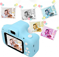 Цифровой детский фотоаппарат Фотокамера c дисплеем 2 функция фото и видеосъемка UKC GM14 голубой! Хороший!