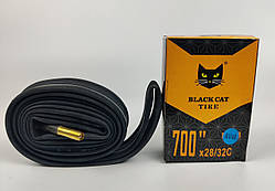 Велокамера 700 х 28/32С AV 48 Black Cat. Велосипедні камери 700х28. Камера для велосипеда 700х28