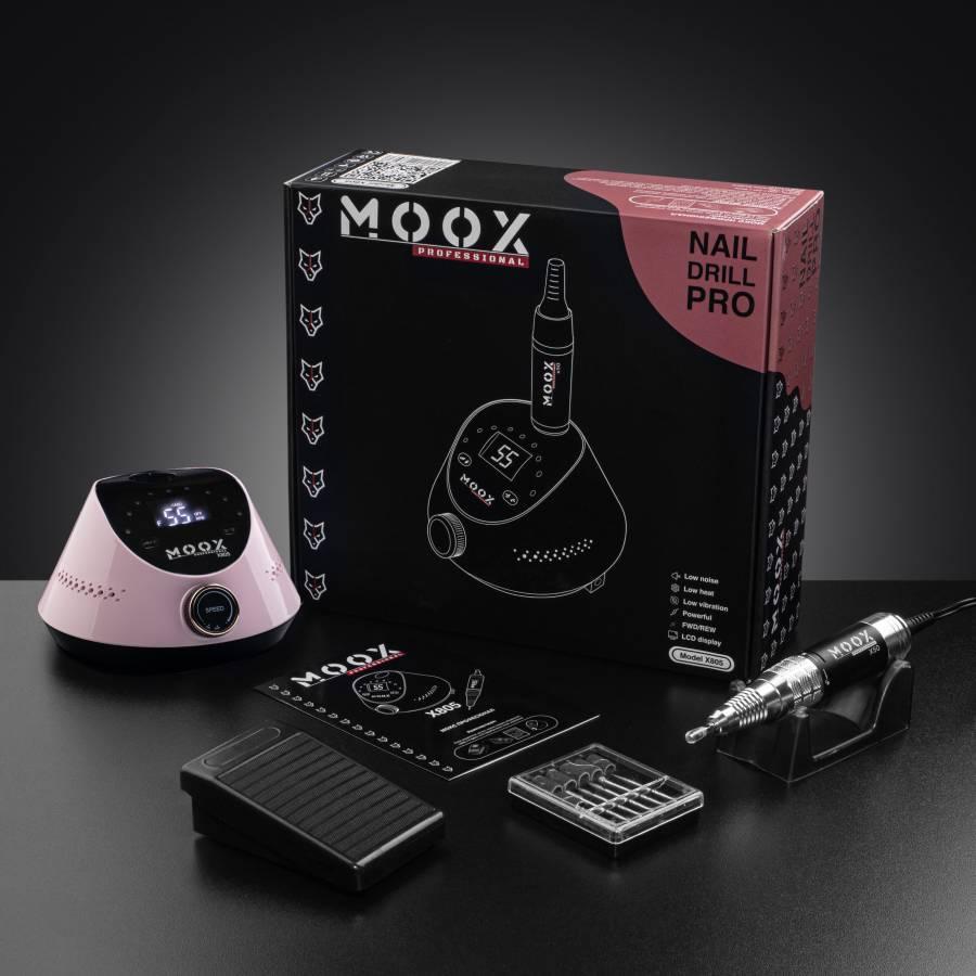 Фрезер для манікюру та педикюру Moox X805, 55 000 об/хв (рожевий)