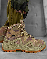 Тактические военные ботинки на мембране Gore-Tex мультикам Mужские армейские ботинки натуральная замша