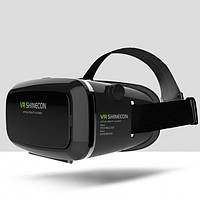 Очки виртуальной реальности VR 3D Shinecon с Джойстиком пультом Blutooth черные! Полезный