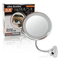 Зеркало увеличительное 5X для макияжа с LED подсветкой на гибкой ножке с присоской UKC Ultra Flexible Mirror!!