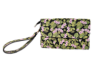 Жіноча шкіряна сумка з тропічний принтом