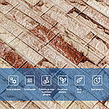 Самоклеюча 3D панель під бежеву цеглу катеринослав 700x770x5мм SW-00001375, фото 4