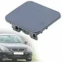 BMW 5 E60 (03-07) М-пакет заглушка буксирувального гака в передній бампер чорна, БМВ, фото 5