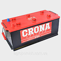 Аккумулятор автомобильный 190Ач (-/+) CRONA АКБ (широкий) 524x239x223