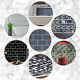 Самоклеюча поліуретанова плитка сіра цегла 305х305х1мм SW-00001153, фото 7