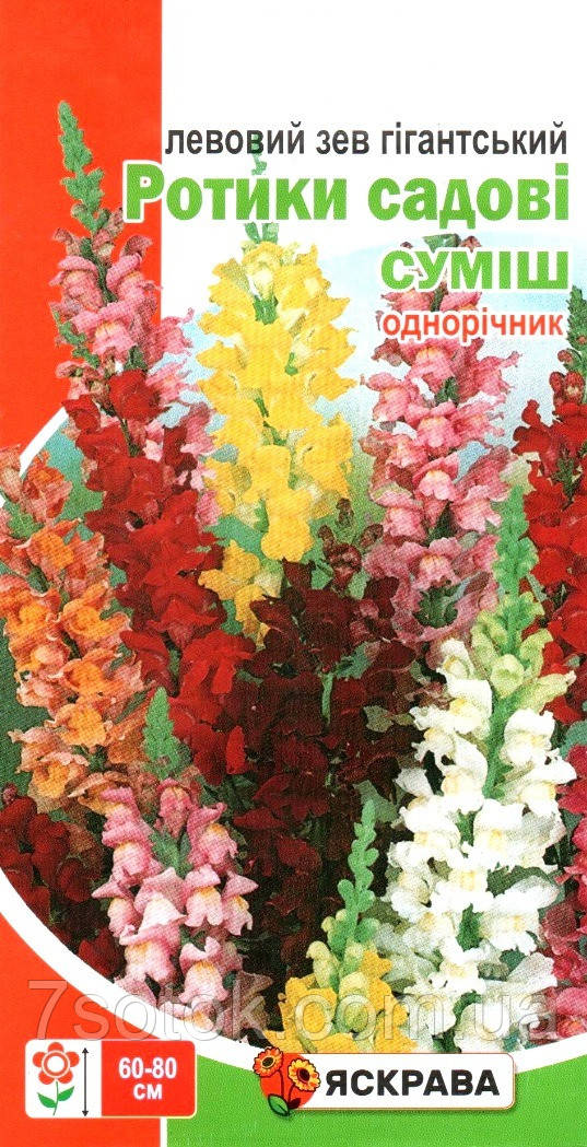 Насіння левового зіва Суміш гiгантський, ТМ Яскрава, 0,2г