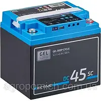 Тяговый гелевый аккумулятор для квартир ECTIVE DC 45SC GEL Deep Cycle mit PWM-Ladegerät und LCD-Anzeige